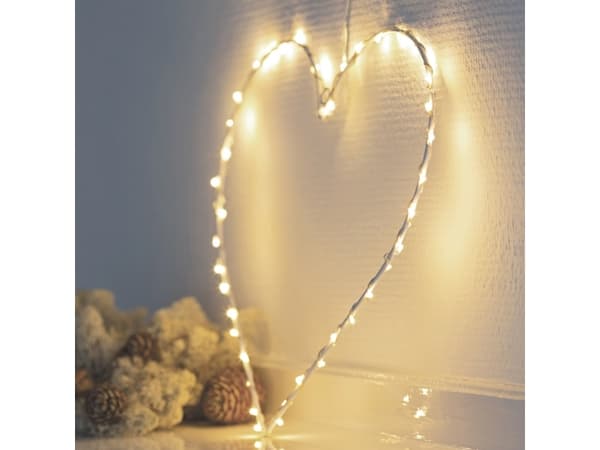 Sirius Liva Hjerte 40 LED - Hvid