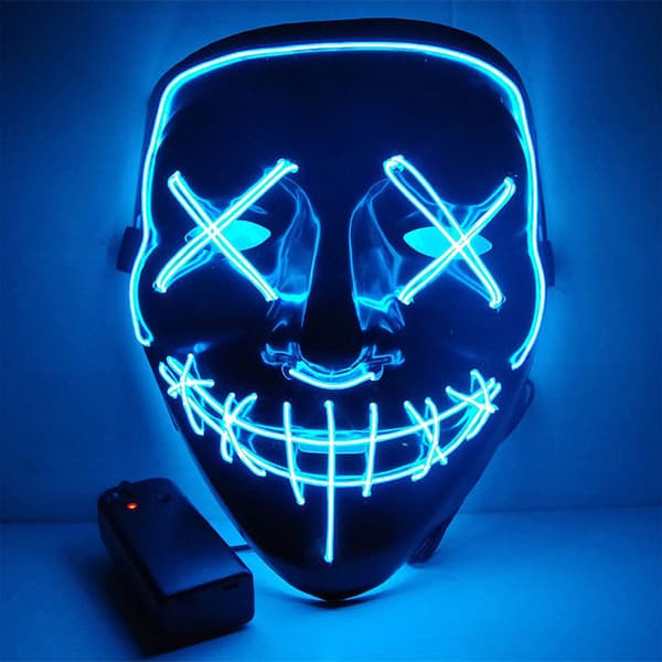 El wire purge led maske - Blå