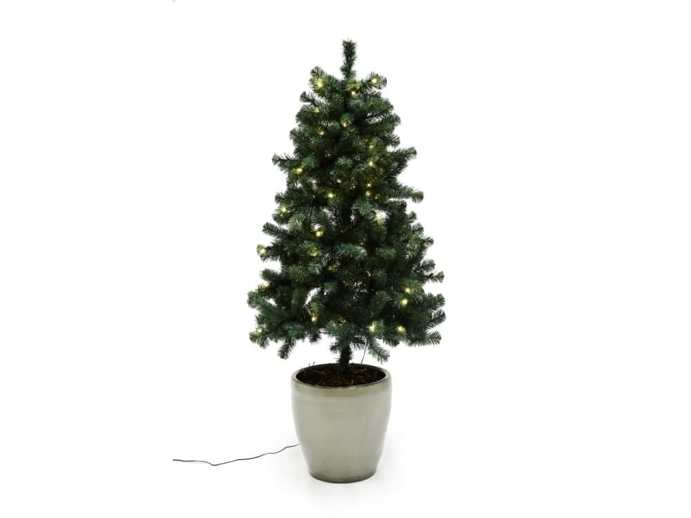 Kunstigt juletræ udendørs 120 x 82 cm med lys (780-029)