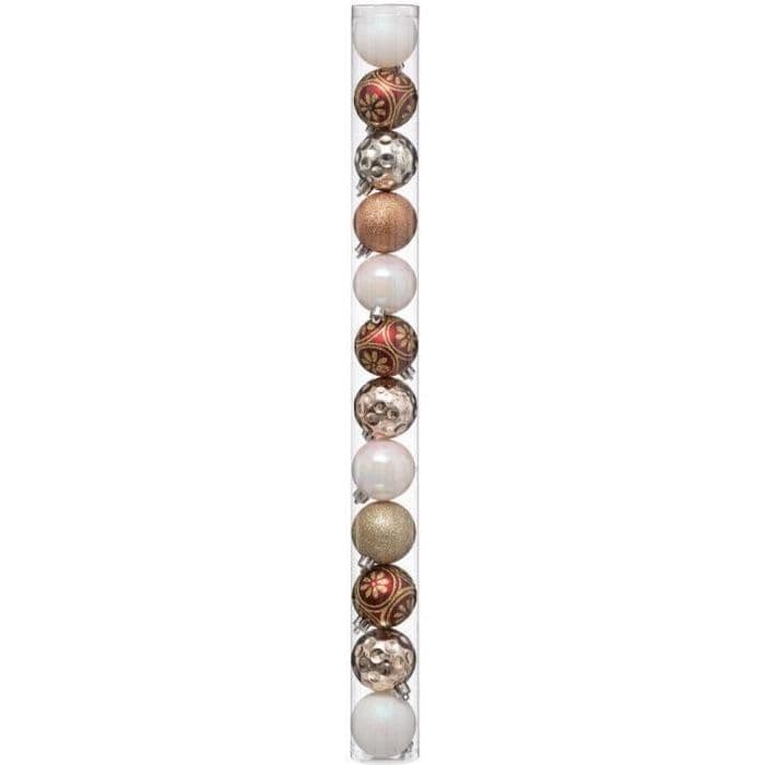 FEERIC VALOT & JOULU 12 joulupalloa - 60 mm - vihreä