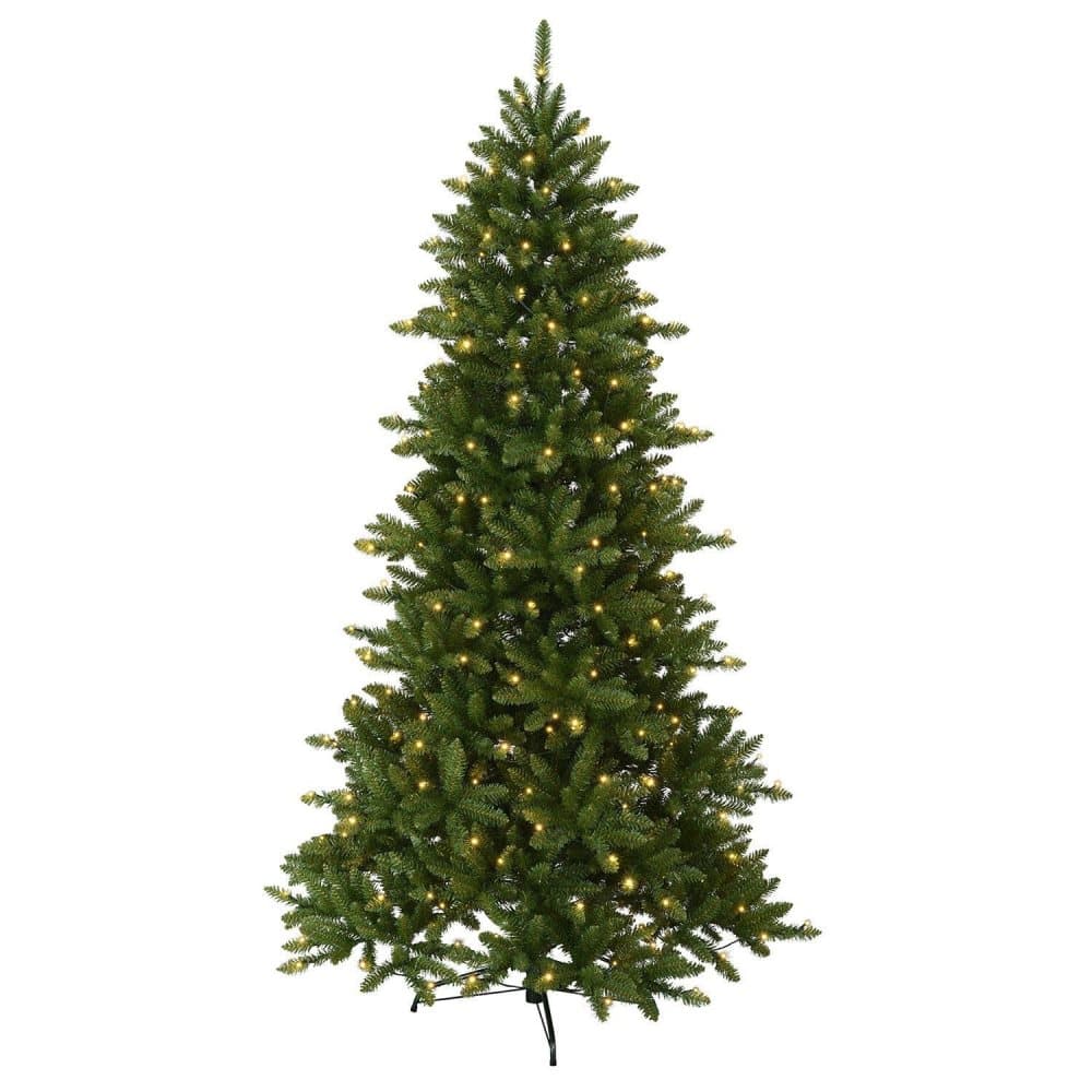 Minnesota konstgran/plastgran 210cm 280 LED grön
