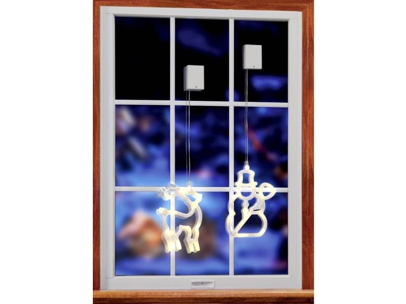 Polarlite LBA-50-009-1 LED-Fensterbild Snemand LED (RGB) Transparent