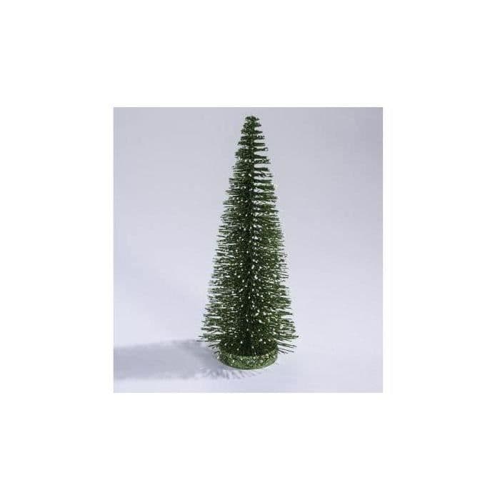 YMPÄRISTÖÖN YMPÄRILLÄ Vihreä kuusi, valkoisilla kärjillä - 50 haaraa - H 45cm