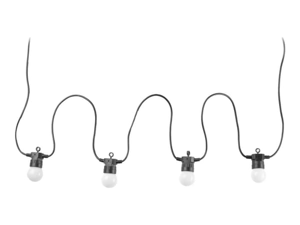 Twinkly Festoon Starter Kit - Stränglampor - LED x 20 - klass G - RGB-lampa - svart
