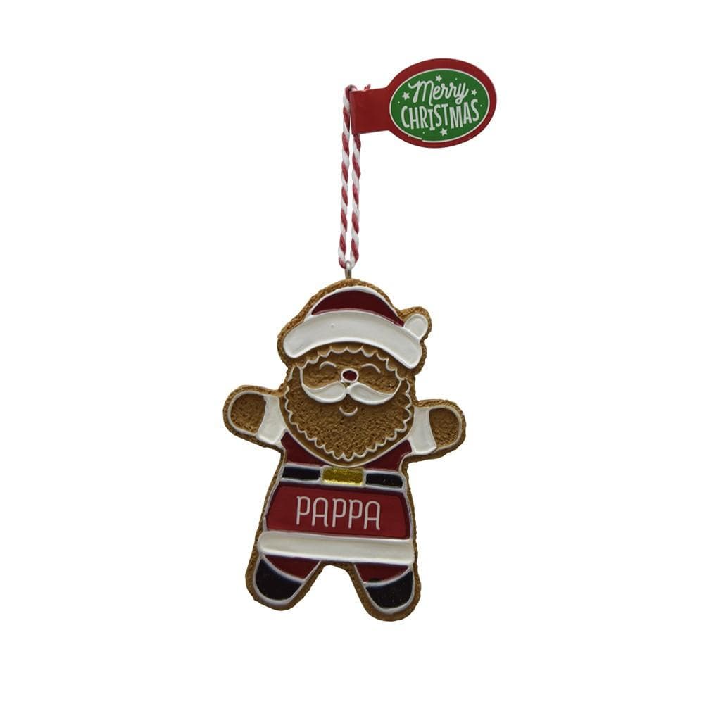 Pepparkaksfigur PAPPA TOMTE julgranshänge