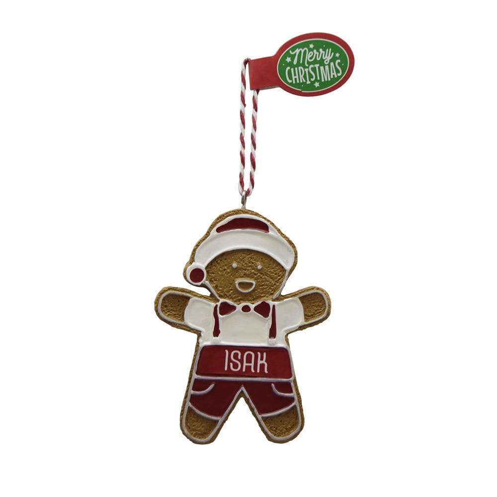 Pepparkaksfigur ISAK julgranshänge