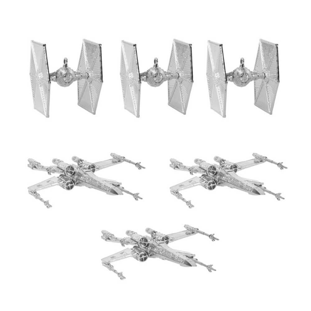 Julgransdekoration Star Wars (6st) - Silver