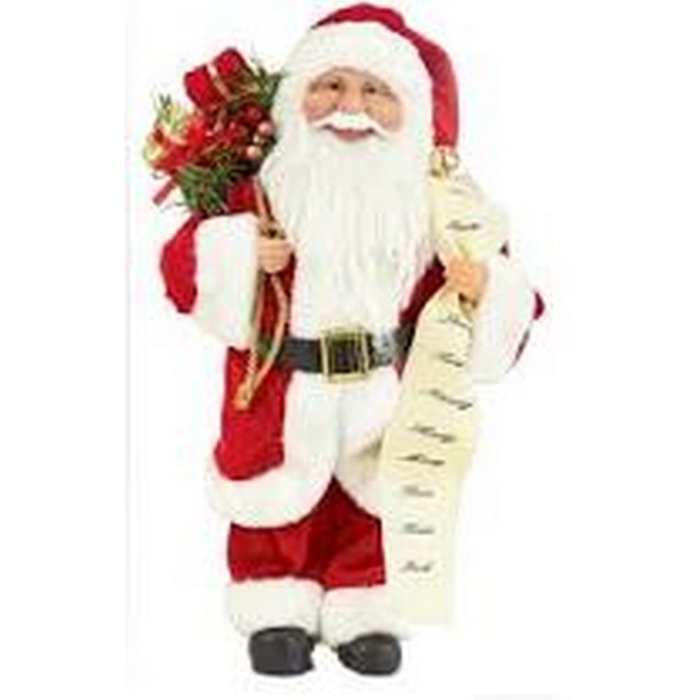Premier Standing Santa With List