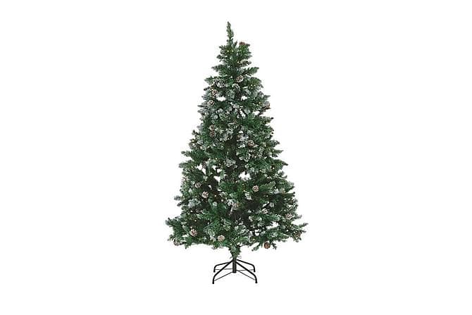 Baumar Joulukuusi 180 cm LED-valaistuksella Valkoinen/Vihreä