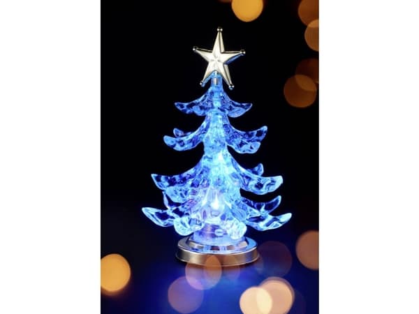 Sygonix SY-4722058 Julgran RGB Transparent, Silver