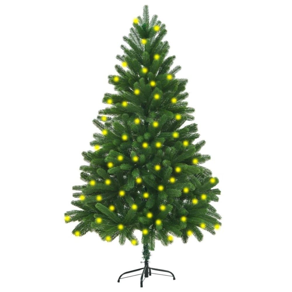 vidaXL Plastgran med LED 180 cm grön