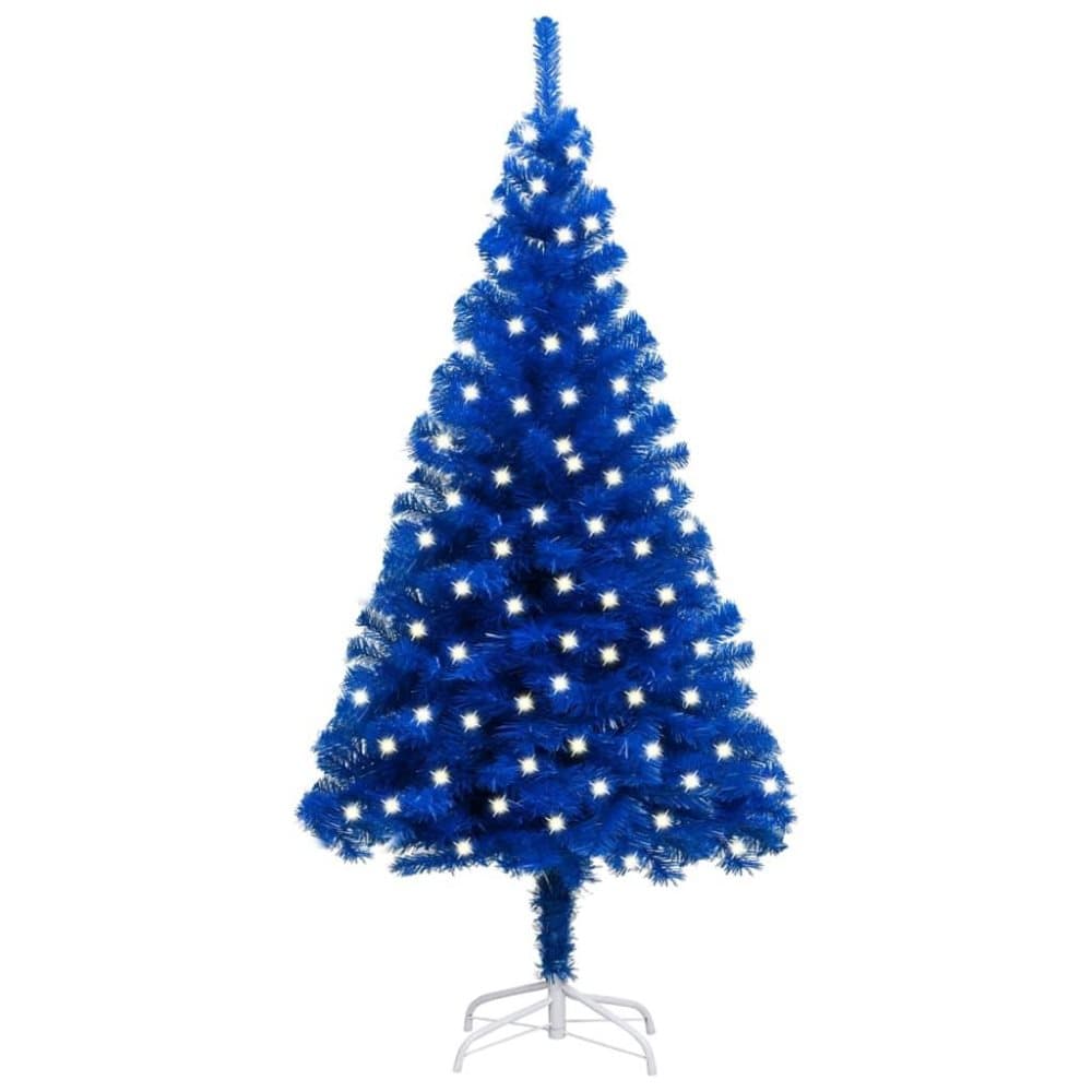 vidaXL Plastgran med stativ och LED röd 120 cm PVC