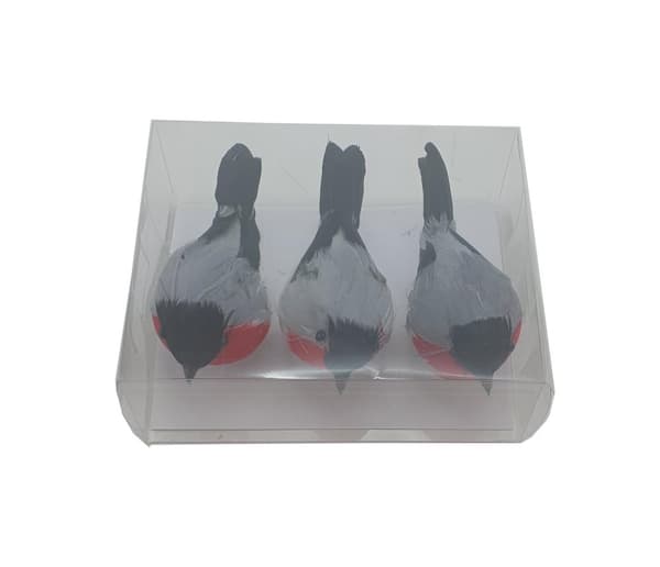 Domherre 3-pack 11 cm