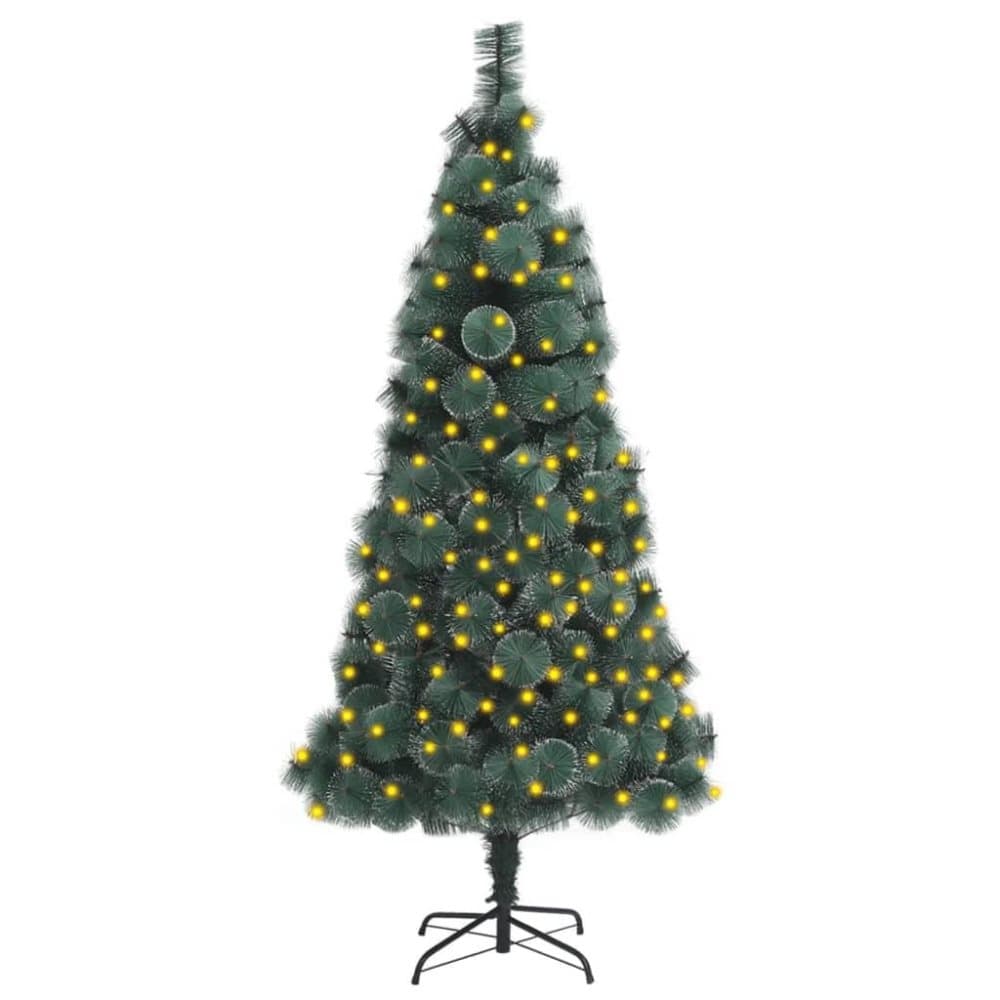 vidaXL Plastgran med LED grön 120 cm PVC&PE