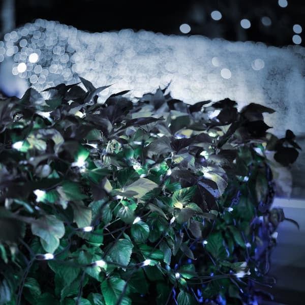 Jouluvaloketju LED-valoverkko 200 cm 160 LEDillä Kylmänvalkoinen valkoinen IP44