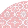 Miniatyrbillede 6 af 10: vidaXL luksuriøs skjuler til juletræsfod med julesok 90 cm stof pink