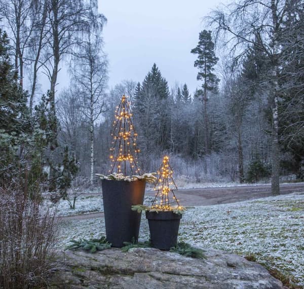 Julgransbelysning Inomhus LED Klar Vit Vaxljus Droppar 10L