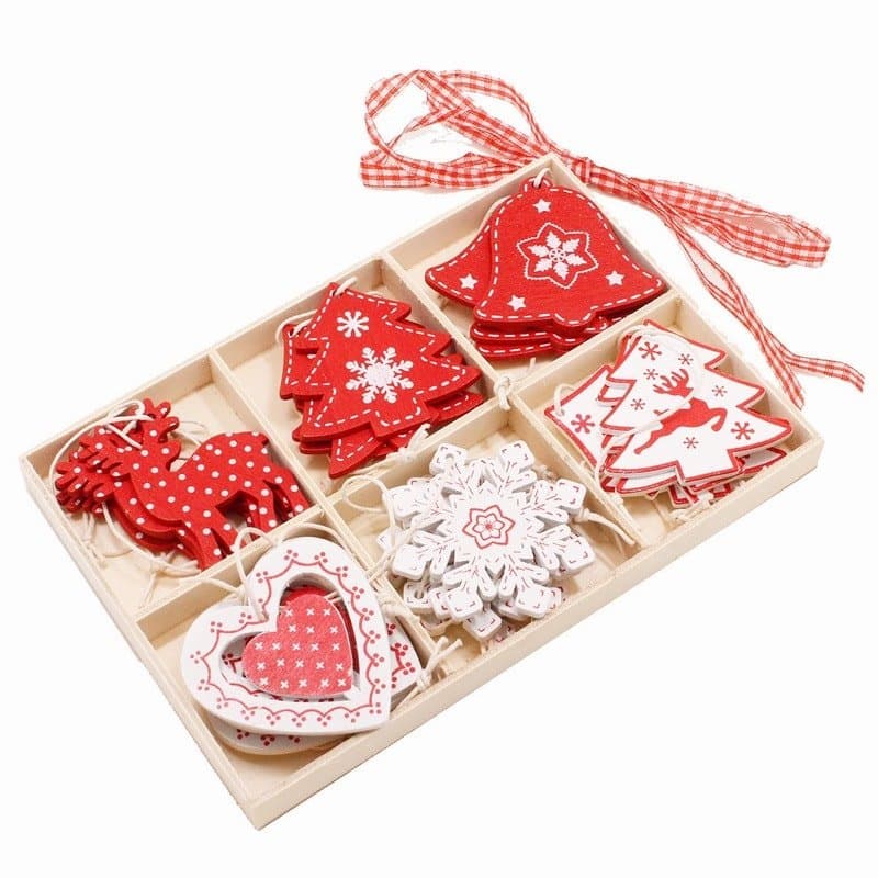 Blandat Julgranspynt, 24-pack