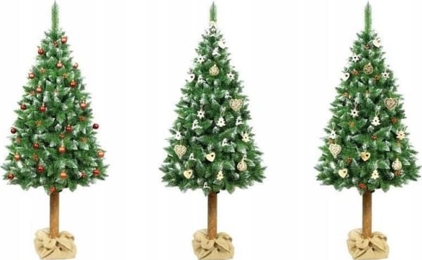 Lean Konstgjord julgran på naturlig stam - Diamond Pine 220 cm Premium