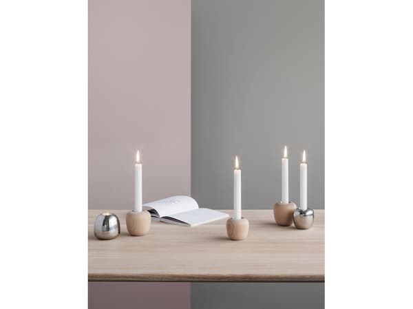 Stelton Ora kynttilänpidin 8cm pyökki puusta