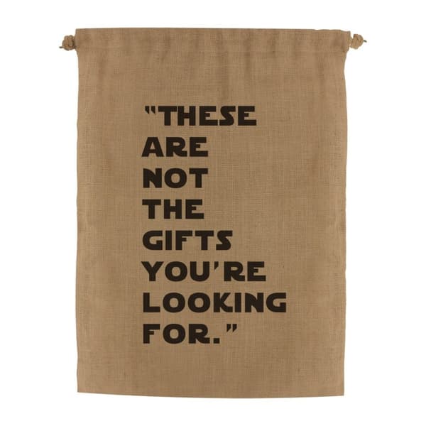Grindstore Dette er ikke de gaver, du leder efter Hessian Santa Sack