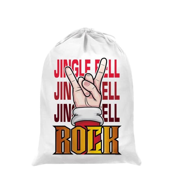 Grindstore Jingle Bell Rock Santa Sack White One Size