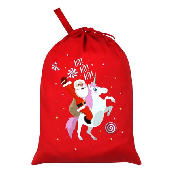 Grindstore Hvem har brug for Rudolph Santa Sack Red/White/Pink One Size