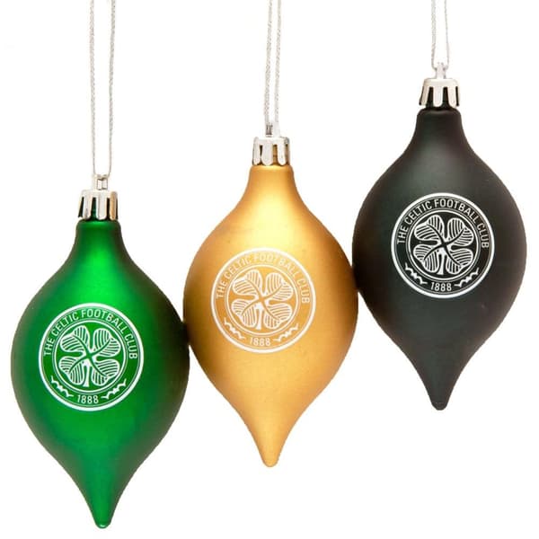 Celtic FC Vintage julkuvert (förpackning med 3) Green/Gold/Black One Size