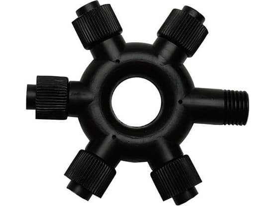 Chrissline/Summerline Pro fordeler med 5 udgange, sort. Så længe lager haves