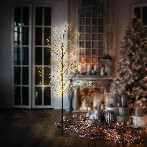 Juldekoration LED-träd med 360 varmvita lysdioder IP44 150 cm
