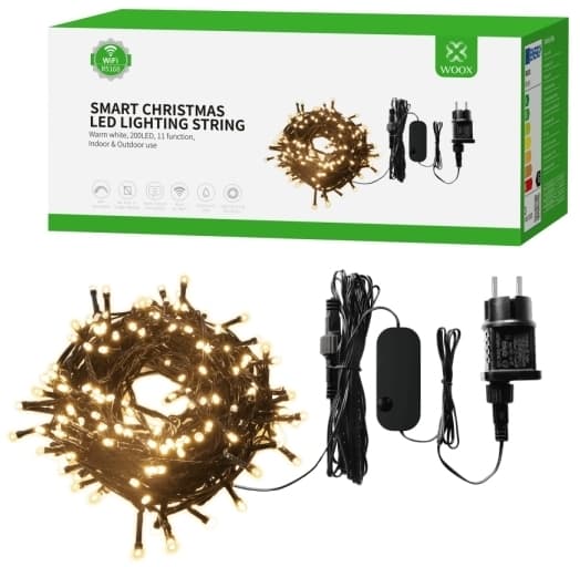 WOOX R5168, 200 lamp(or), LED, Varmvitt, 2500 K, 100°, 230 LM
