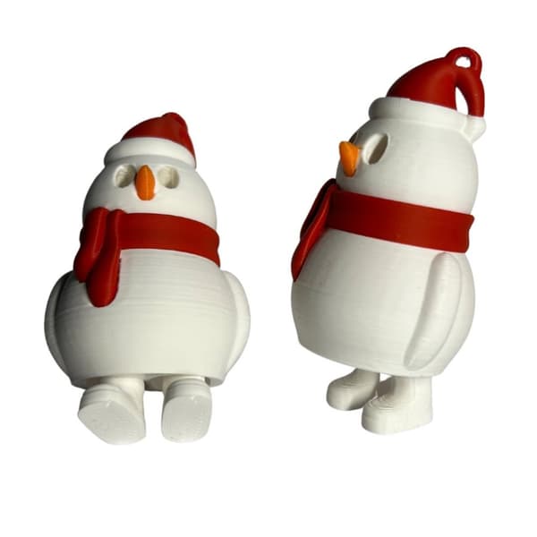 Snögubbe jultomten med ben nyckelring julgran dekoration