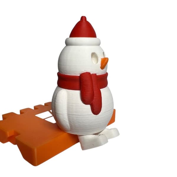 Snögubbe jultomten med ben nyckelring julgran dekoration
