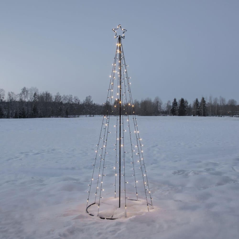 Utomhusgran Light Tree 210 cm twinkle 170 LED