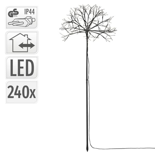 LED-träd 100 cm med 240 lysdioder varm vit IP44