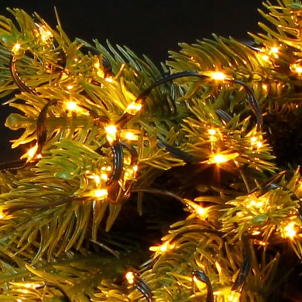 Julgransdekorationer LED Micro Cluster-ljuskedja 18 m med 600 varmvita lysdioder och 8 funktioner