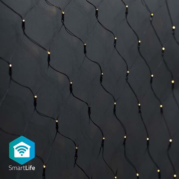 Nedis SmartLife jluelys | Net | Wi-Fi | Varm Hvid | 280 LED's | 3.00 m | 3 x 2 m | Android™ / IOS
