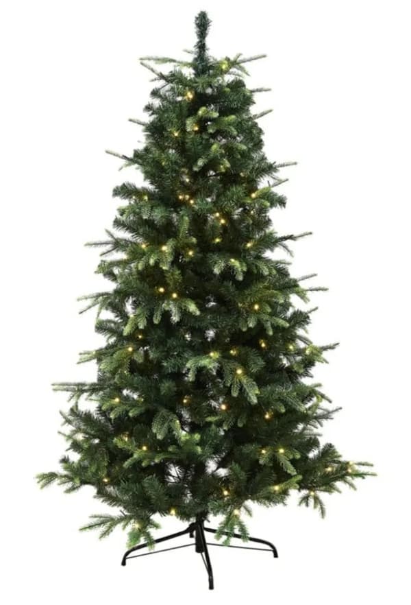 Juletræ kunstig PE/PVC "VIGA", Klasse A, 170x116 cm m/LED NORDIC WINTER (780-215)