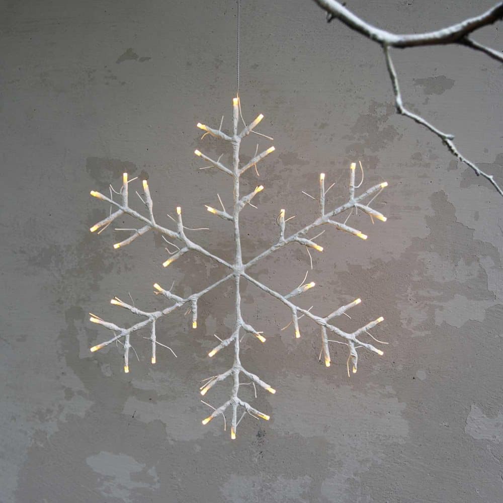 Dekorativ snöflinga för utomhusbruk 52cm 42 LED