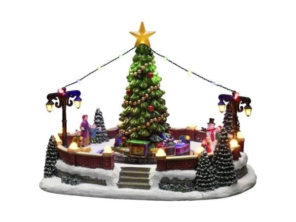 Konstsmide 4243-000 LED-Szenerie #####Dorfplatz Flerfarvet LED (RGB) Flerfarvet med kontakt, med musik