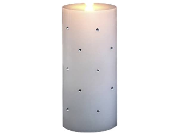 Konstsmide 1839-100 LED-Echtwachskerze Varm hvid Varmhvid (Ø x H) 75 mm x 168 mm Timer, med kontakt