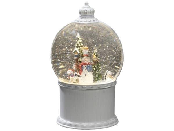 Konstsmide 4302-200 LED-Laterne #####Schneemann mit Baum Lämmin valkoinen LED (RGB) Valkoinen Täytetty vedellä, ajastin