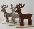 Miniatyrbild 2 av 2: Ren Brun Textil 24 cm