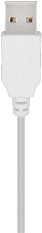 Goobay LED mini julgran med juldekoration, 15 mikro-LED i varmvitt (2700 K) och 75 cm USB-kabel, höjd ca 22 cm