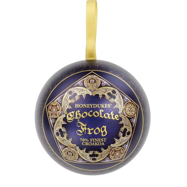 Harry Potter Chocolate Frog Bauble Blue/Gold One Size