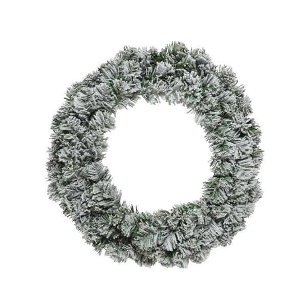 Kaemingk Imperial Christmas Snowy Wreath Green/White 50cm