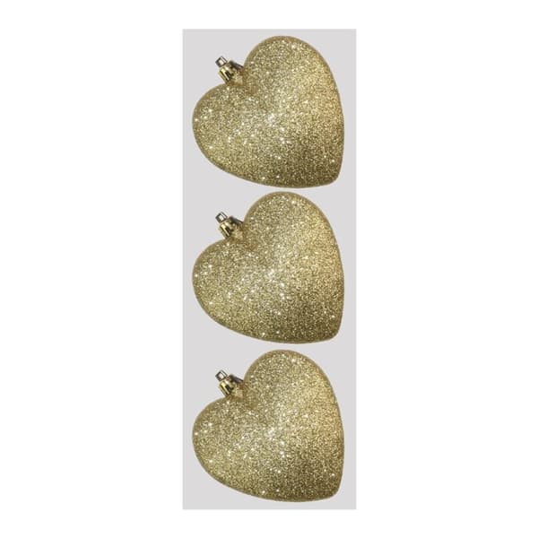 Davies Products Glittrande hjärtan (3-pack)
