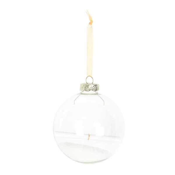 Something Different Christmas Wish Glass Hanging Bauble Transparent One Size