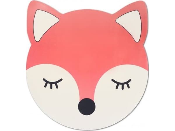 Zeller "Fox" bordstabletter, plast, vattenmelonfärgad, 38 cm Multifärg