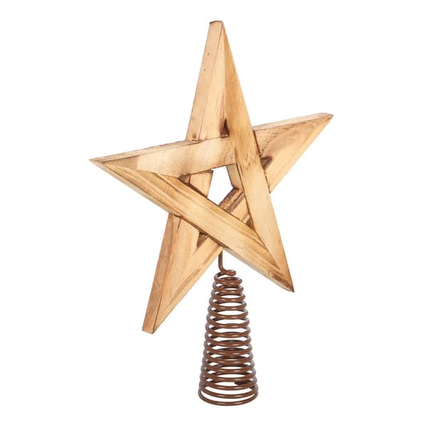 Something Different Wooden Pentagram Tree Topper